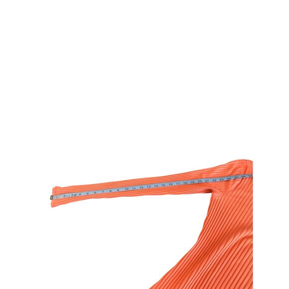 Free‎ People Movement Pink Active Gym Ribbed Long Sleeve Cuffins Shirt Medium - Picture 13 of 14